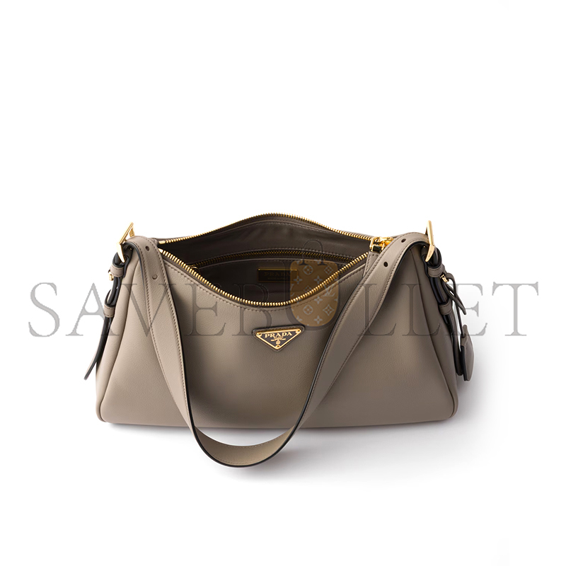 Pra*a aimÉe medium leather shoulder bag 1bc229 (31*18*10cm)